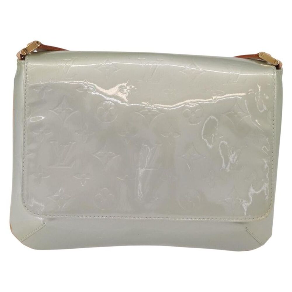 Louis Vuitton Thompson Street Monogram Vernis Gray Patent_Leather Shoulder Bag